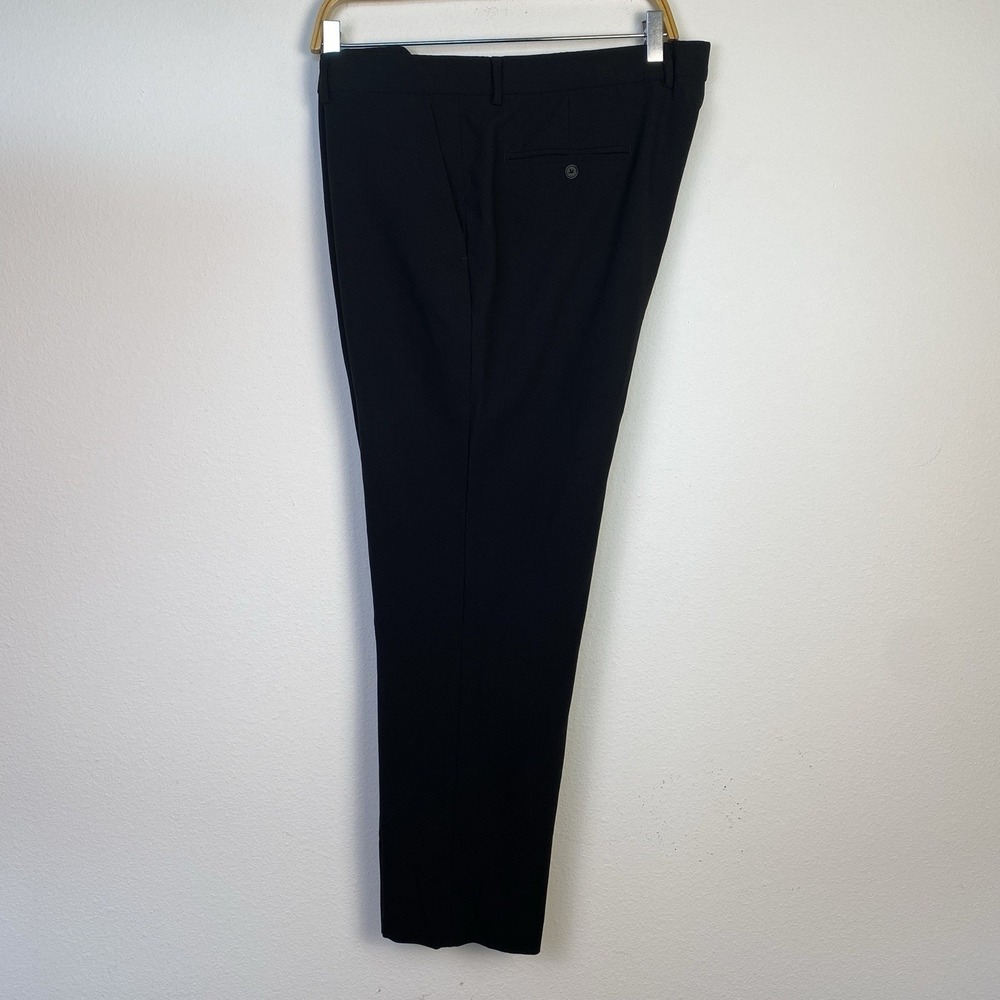Nautica Pants Men Black 38x29 Straight Slacks Trousers Lightweight Comfort